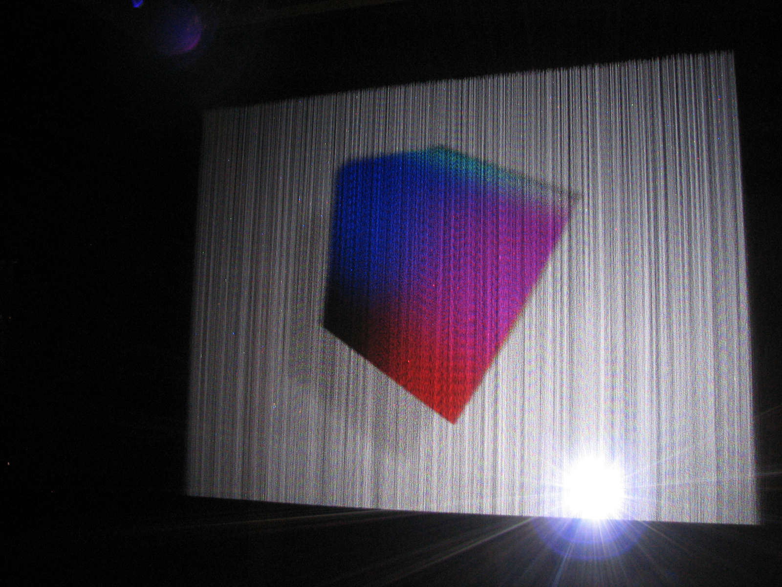 laser on screen