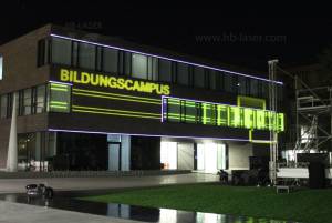 Bildungscampus Heilbronn - cérémonie d'ouverture : vidéo mapping et laser mapping - 4