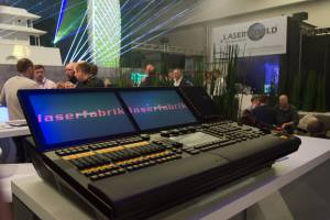 Laser show at the Laserworld stand at Prolight+Sound Frankfurt 2017 - 16