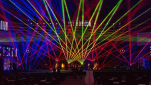 Laser show at the Laserworld stand at Prolight+Sound Frankfurt 2017 - 6