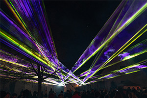 New Year's Eve laser show 2023 / 2024 in Bohlingen