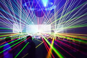 Nightclub Area 47 - spectacle laser pour Safri Duo