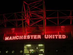 Laser Light Projection at Manchester United vs Bayern Munich - 2