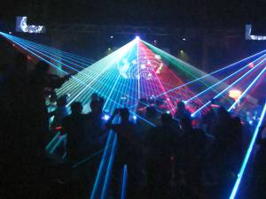 Lasershow bei Firmenevent mit Otto Knows 2013 - 17