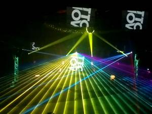 Lasershow bei Firmenevent mit Otto Knows 2013 - 11