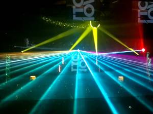 Lasershow bei Firmenevent mit Otto Knows 2013 - 20