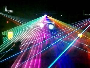 Lasershow bei Firmenevent mit Otto Knows 2013 - 12