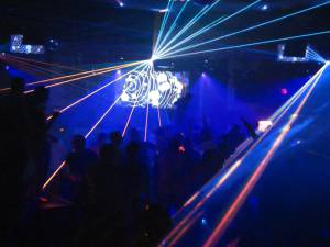 Lasershow bei Firmenevent mit Otto Knows 2013 - 15