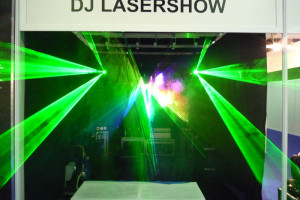 Distributor DJ Lasershow bei der Afial Show in Madrid 