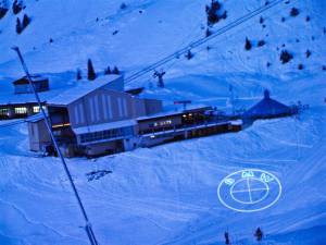 Arosa, Suiza - instalación láser en pista de esquí - 4