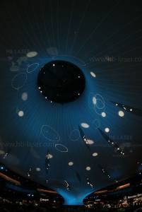 Salon IAA - Projection laser sur le stand d'exposition de Mercedes Benz - 9