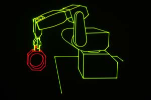 Fanuc - espectáculo láser para ferias y empresas - 2