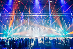 Lasershow @ Audi Q8 Vorstellung in Polen