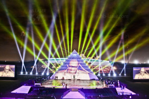 Inauguration laser show and multi-media show for new Egypt Government