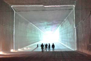 Multimedia installation @ Salt Mine Heilbronn, Germany 2012