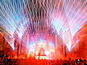 Lasershow beim Electric Daisy Carnival 2014 in Las Vegas - 5