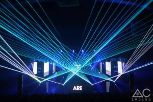 Lasershow beim Global Gathering Festival 2014 in Warwickshire, UK - 6