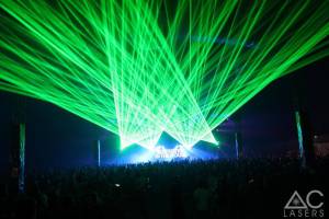 Lasershow beim Global Gathering Festival 2014 in Warwickshire, UK - 7