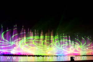 Wasserleinwand Lasershow - China TV Production 2010 