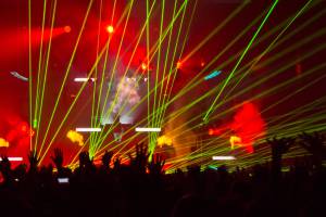 Lasershow für David Guetta in Brüssel, Belgien - 13