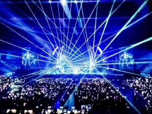 Lasershow auf der 100% Angela Zhang World Tour 2016 - 2