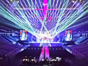 Lasershow auf der 100% Angela Zhang World Tour 2016 - 3