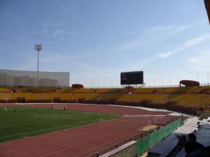 Proyección láser en el estadio deportivo de El Cairo, Egipto - 5