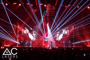 Laser Show for Olly Murs UK Tour 2017 - 2