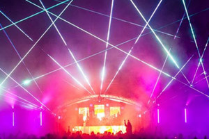 Show laser pour Moonbootica @ GuteZeit Festival en Allemagne