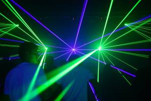 Lasershow bei den Mobile Club Sounds, Januar 2012 - 2