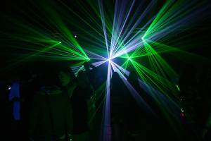 Lasershow bei den Mobile Club Sounds, Januar 2012 - 14