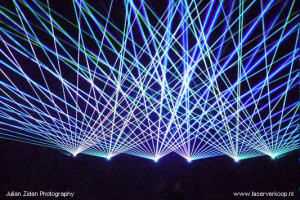 Lasershow im Club Paradiso, Niederlande