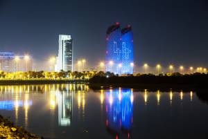 Architekturlaser für die Al Bahar Tower in Abu Dhabi (VAE) - 9