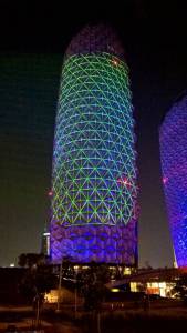 Architekturlaser für die Al Bahar Tower in Abu Dhabi (VAE) - 11