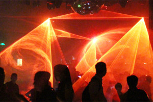 Installation laser au Club M2 - Shanghai, Chine