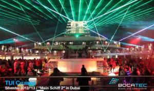 Lasershow at TUI - Mein Schiff 2 in the Arabian Gulf - 5