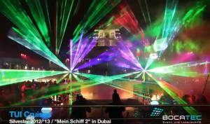 Lasershow at TUI - Mein Schiff 2 in the Arabian Gulf - 4