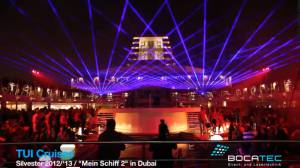 Lasershow bei TUI - Mein Schiff 2 im Arabischen Golf - 2