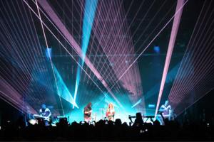 Spectacle laser au concert de Sarsa en Pologne