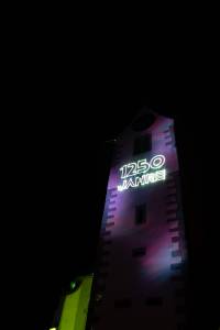 New Year's Eve projection laser show - 1250 years Town of Bohlingen - 5