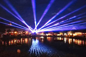 Outdoor Laser Show in Buechenbach / Germany