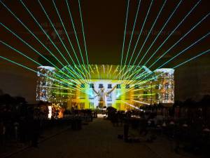 Château Tuessling - Vidéo mapping et laser mapping en extérieur pour Noël - 5