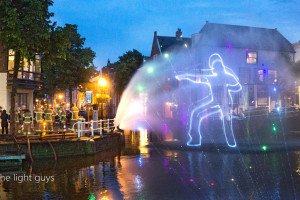 Spectacle laser sur brouillard fin @ Alkmaar City Run 2019