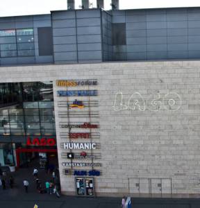 Logo Projection for LAGO Shopping Center, Constance / Germany - 2