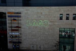 Logo Projection for LAGO Shopping Center, Constance / Germany - 4