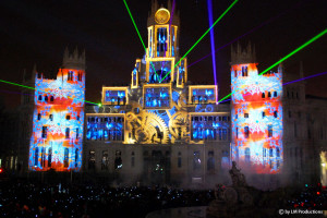 Espectáculo navideño multimedia en Madrid, España